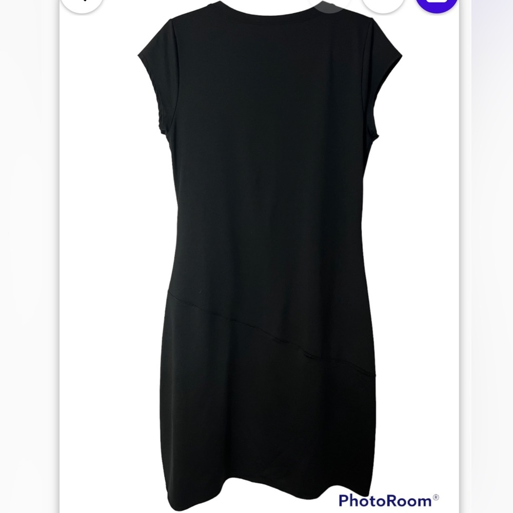Athleta draped faux wrap nectar stretchy dress women’s size XL - Picture 3 of 10